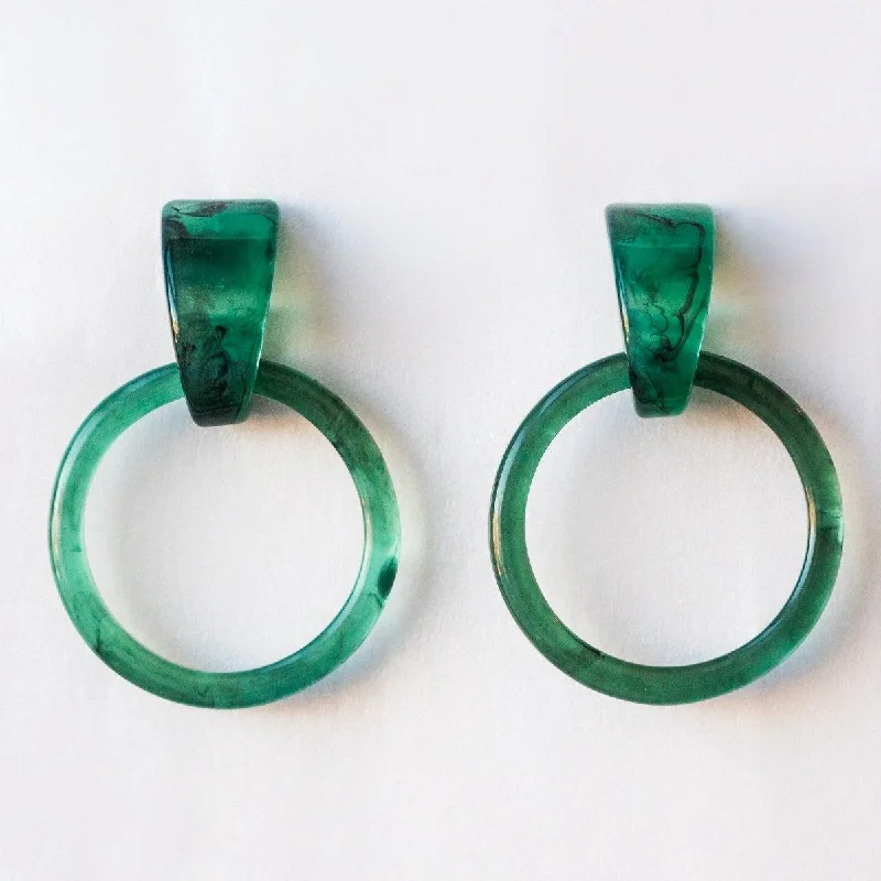 Petal hoop earrings-Milly Hoops