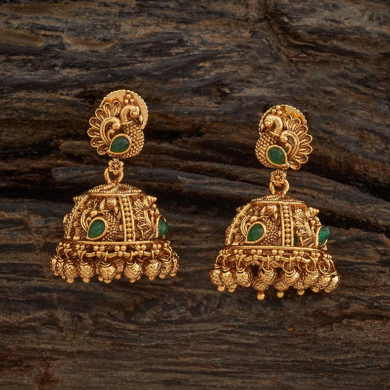 Polished bead earrings-Antique Earring 181482