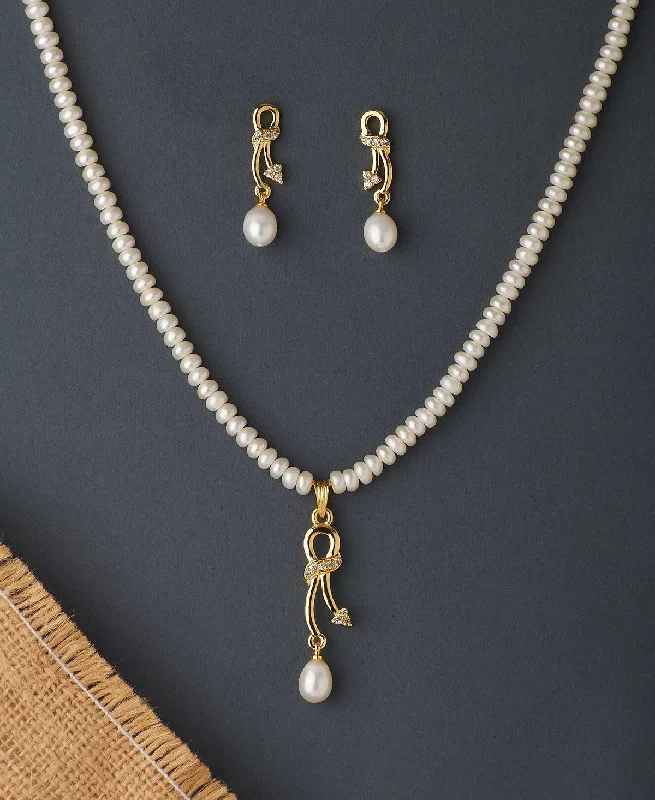 Baroque pearl necklaces-Pretty Real Pearl Necklace Set