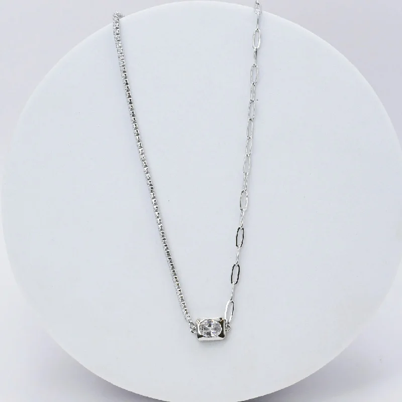 Ruby pendant necklaces-The Kathleen Necklace Silver K10