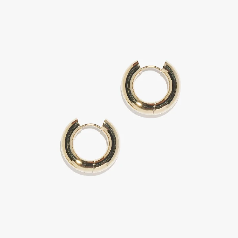 Worn medallion earrings-Chunky Infinity Hoops (Pair)