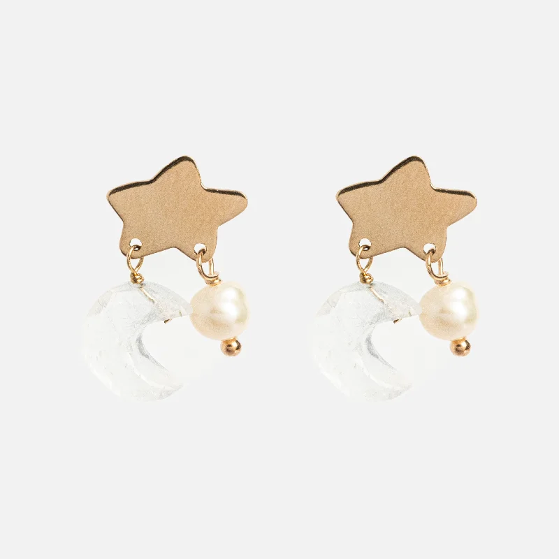 Flat knot earrings-Celine Charm Earrings