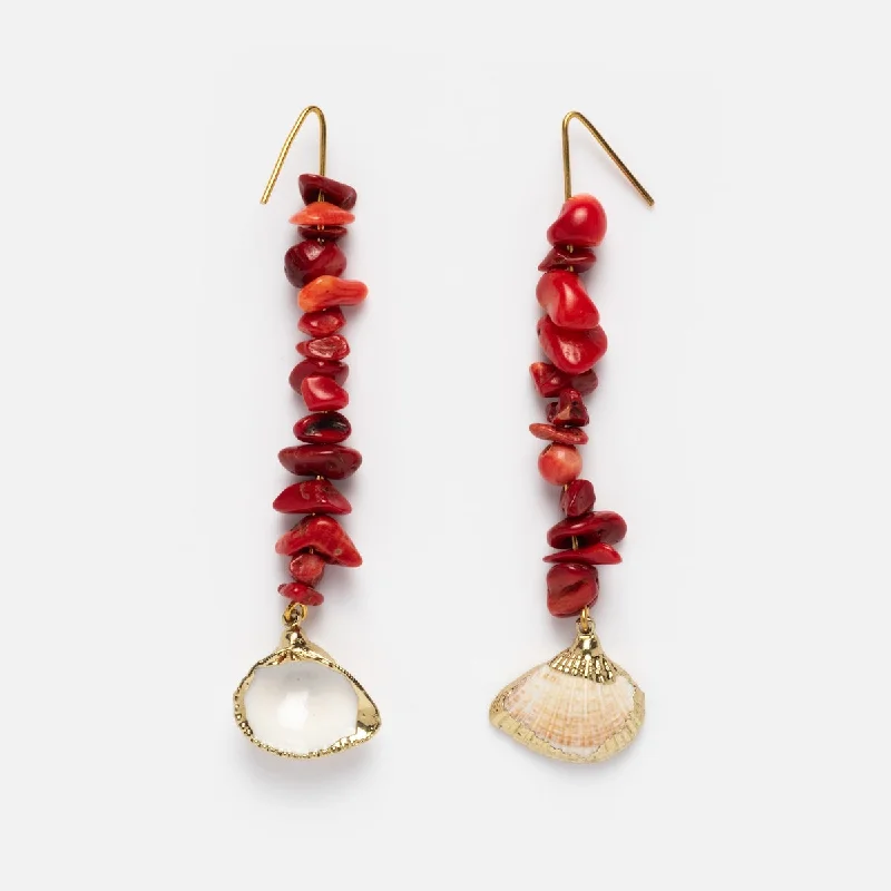 Light clay earrings-The Paradisco Earrings