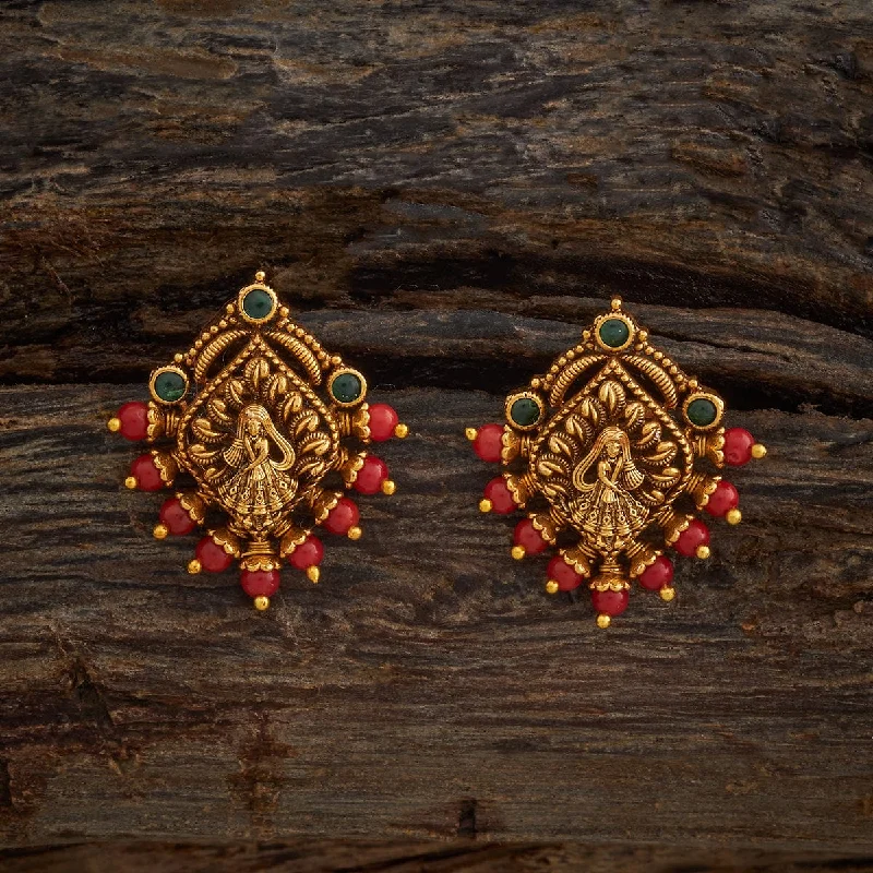 Oak wood earrings-Antique Earring 182326