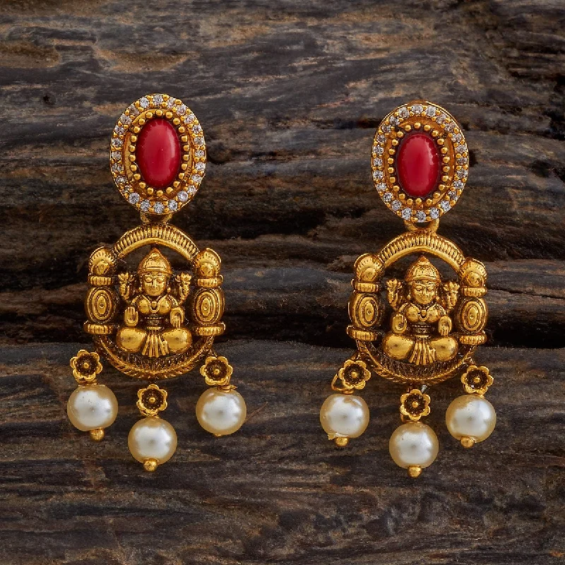 Rough texture earrings-Antique Earring 176750