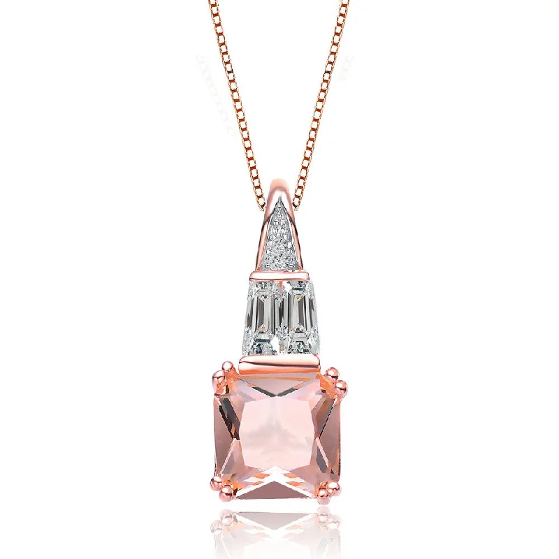 Sleek design necklaces-Camille Champagne Pendant Necklace