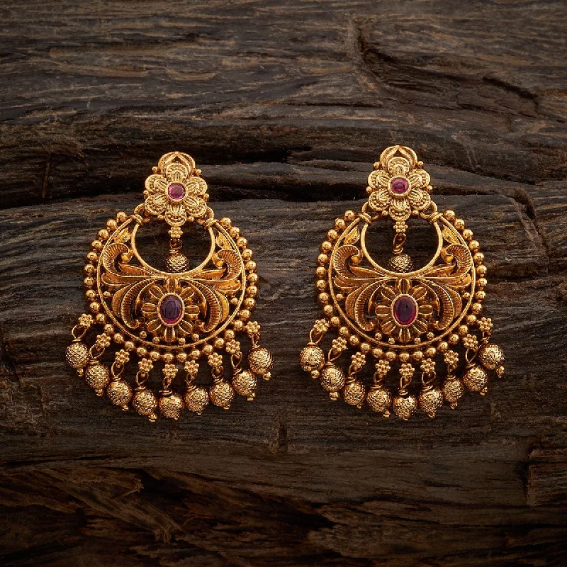 Pure gem earrings-Antique Earring 157671