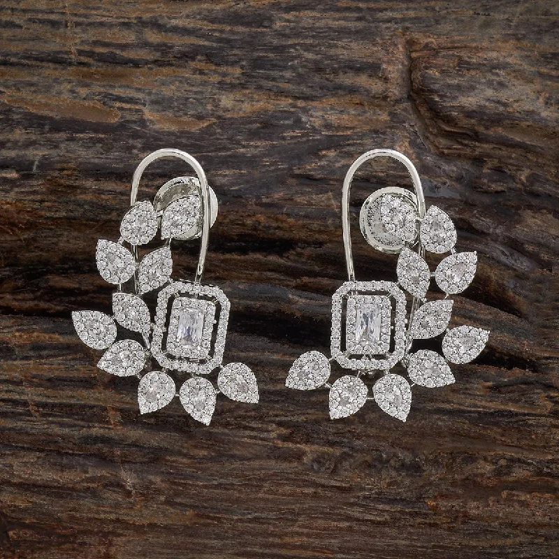 Vintage flair earrings-Zircon Earring 179951