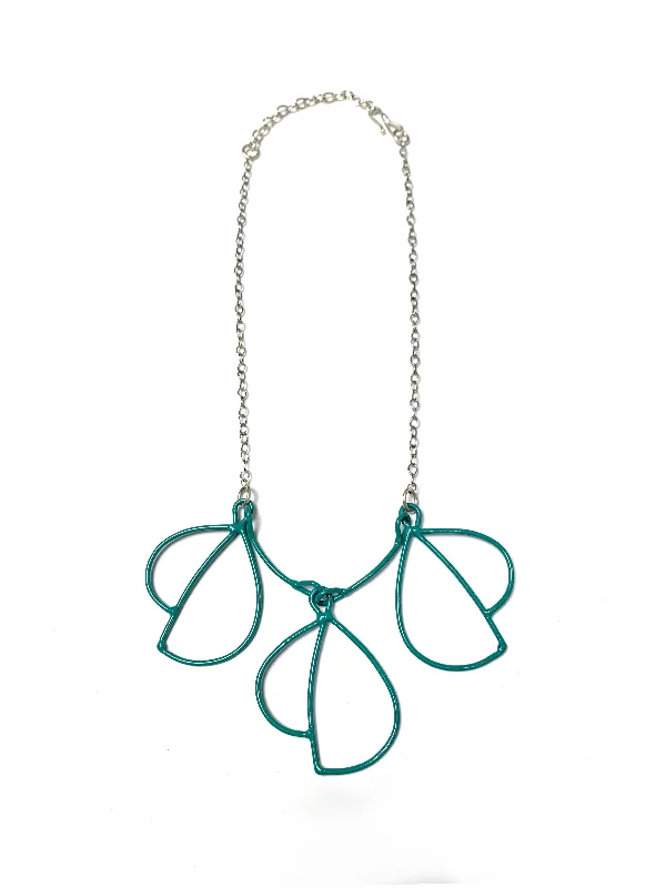 Tight clasp necklaces-Trivolo Necklace in Dark Mint