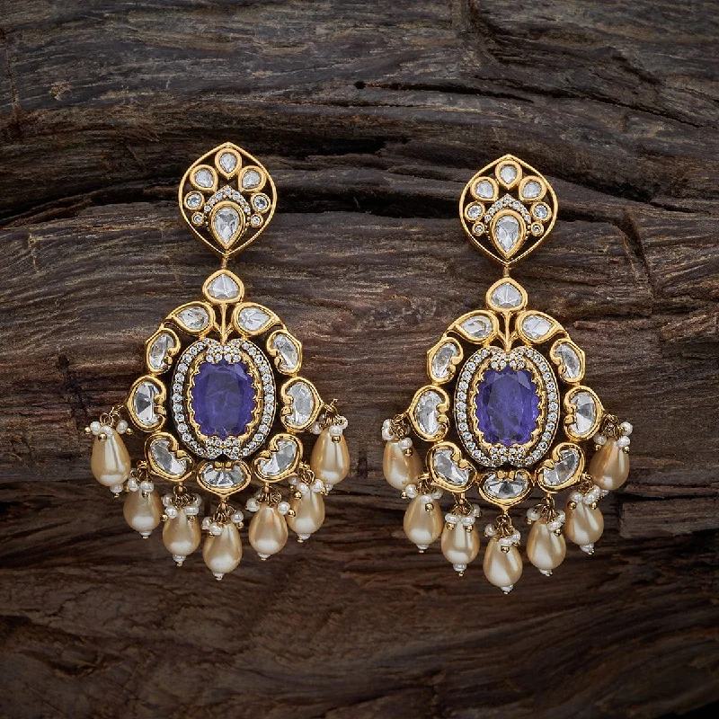 Bold cuff earrings-Kundan Earring 169675