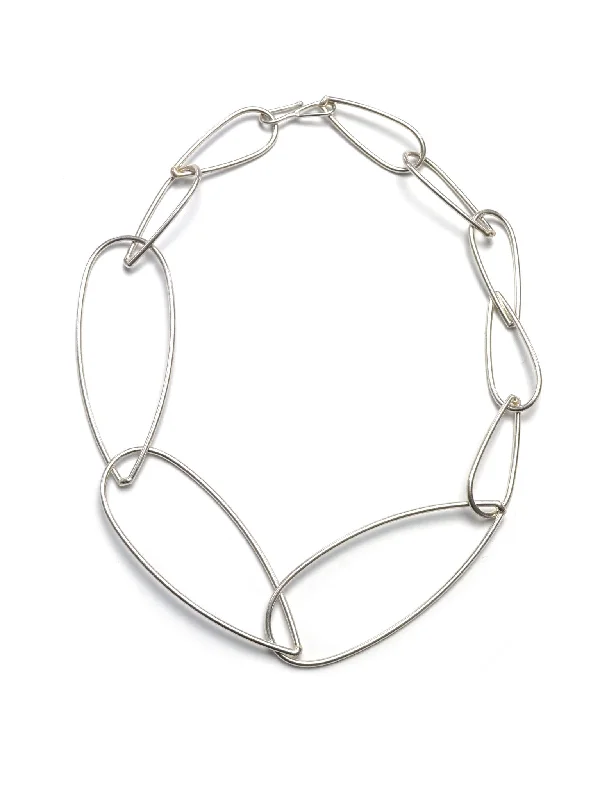 Full moon necklaces-Modular Necklace No. 3 in silver