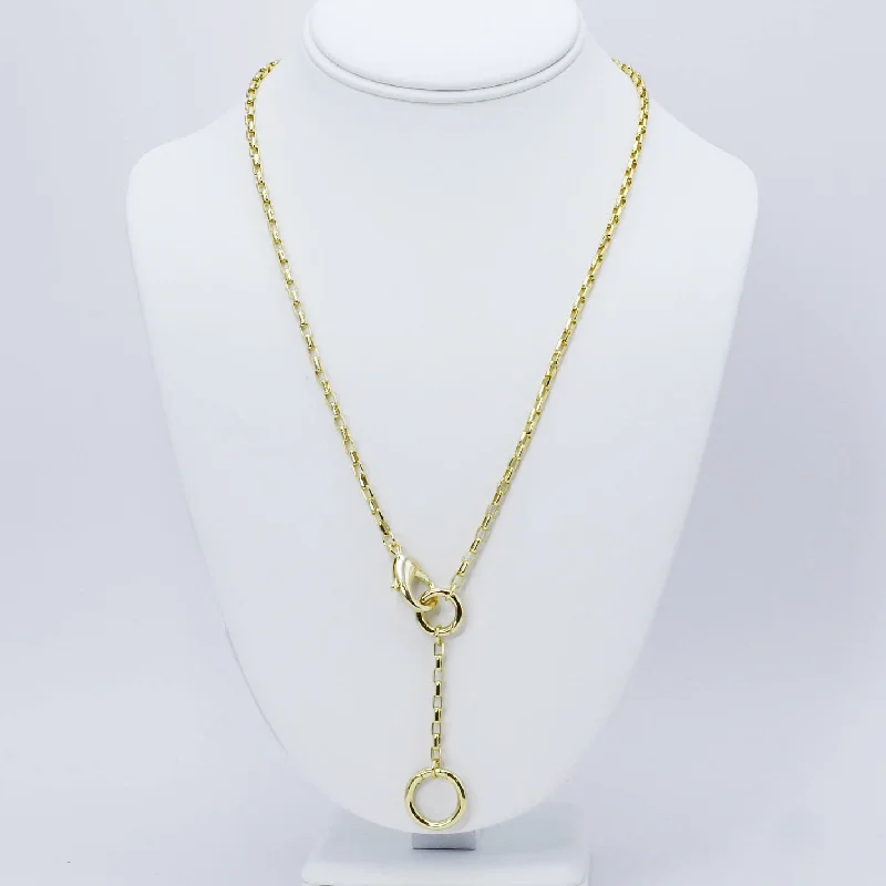 Braided cord necklaces-Trace Chain Necklace J21