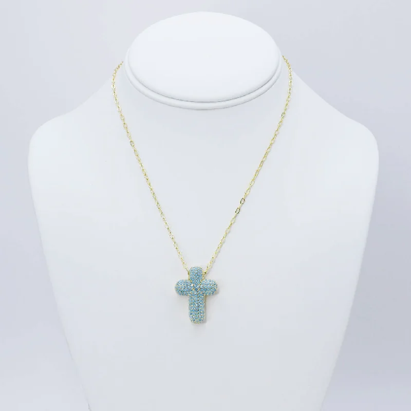 Loop knot necklaces-Faithful Glow Turquoise Necklace C13