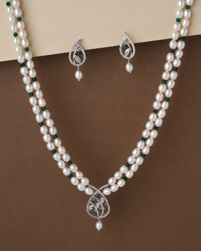 Playful bead necklaces-Gorgeous Pearl Necklace Set