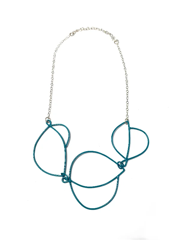 Sleek design necklaces-Embiller Necklace in Dark Teal