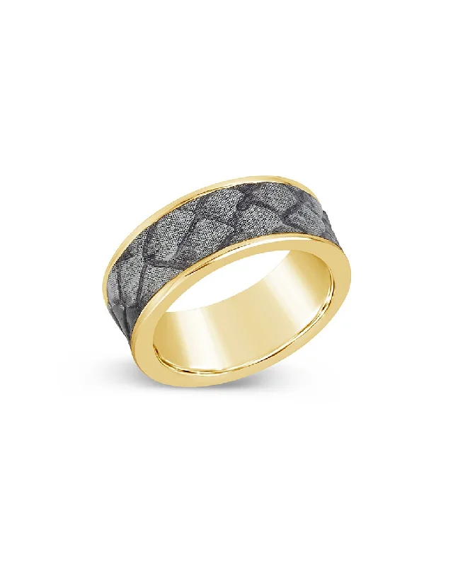 Heavy stone rings-Into the Jungle Band Ring