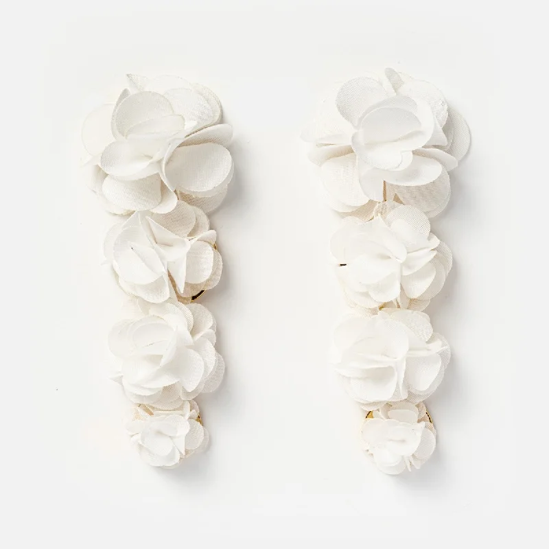 Reef knot earrings-Lily Floral Earrings