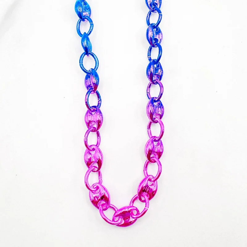 Rope braid necklaces-Dazzling G Chain Necklace M17