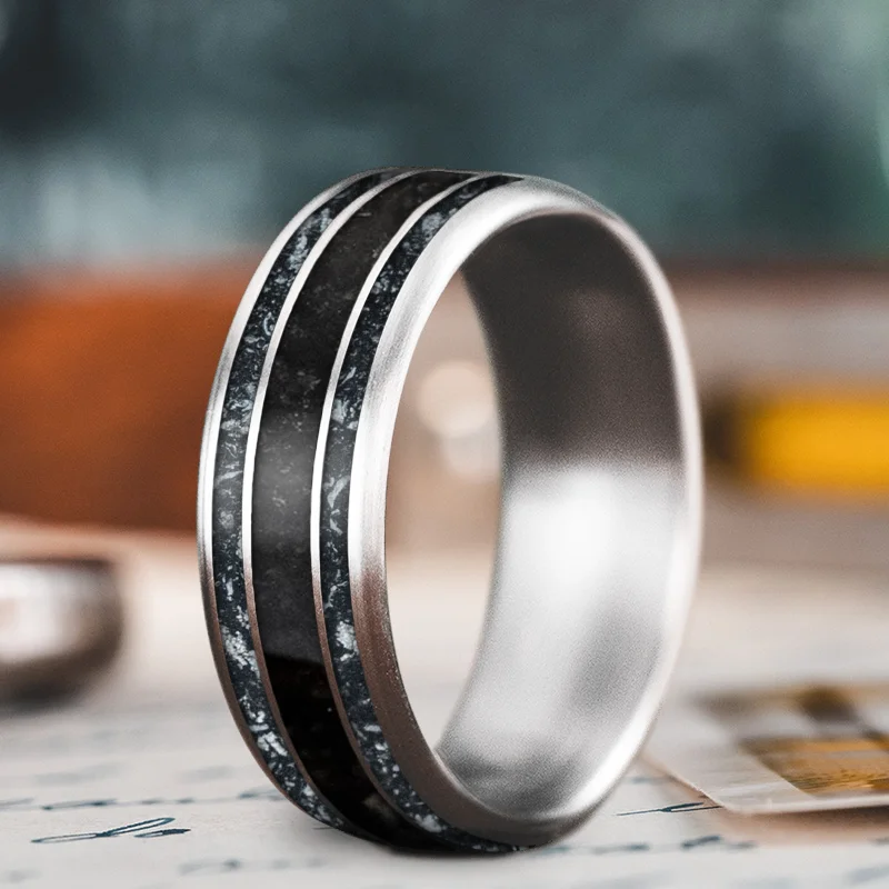 Shiny modern rings-Custom Design - 3-Inlay Wide Center Ring HXMZXXqSKe1JvZkkNZBBPPdu