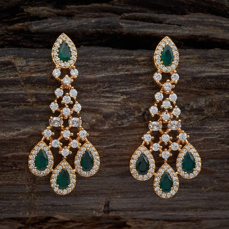 Tiered drop earrings-Zircon Earring 170164