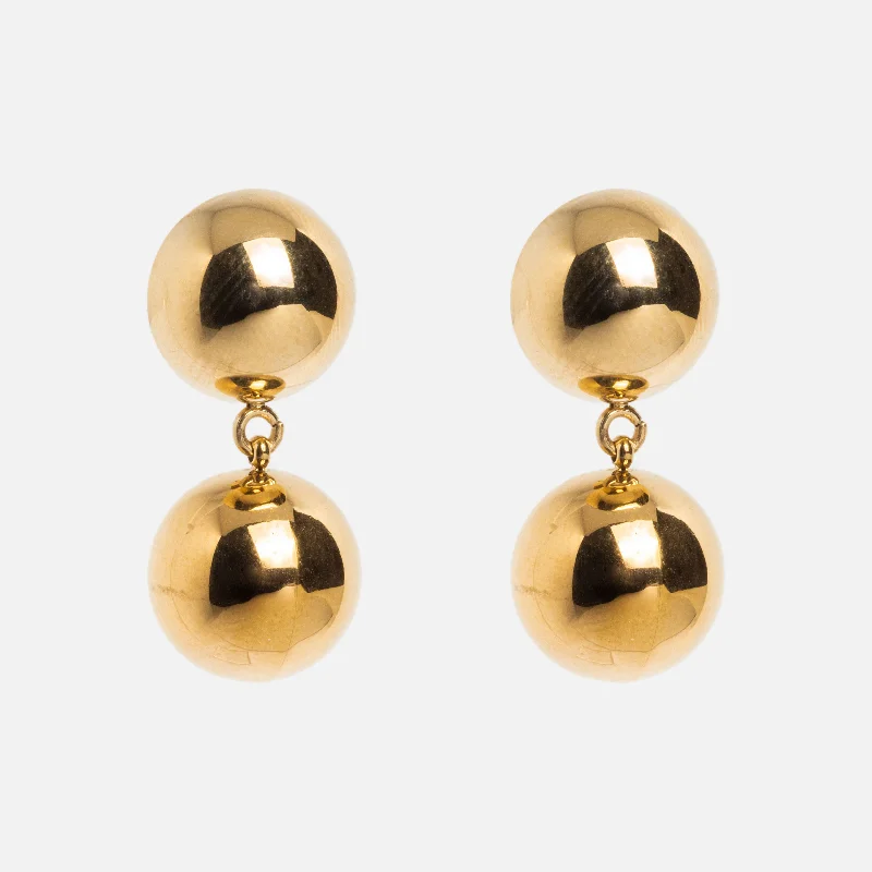 Onyx drop earrings-C'est La Vie Earrings