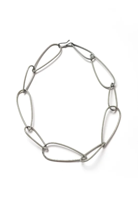 Light filigree necklaces-Modular Necklace No. 1 in Stone Grey