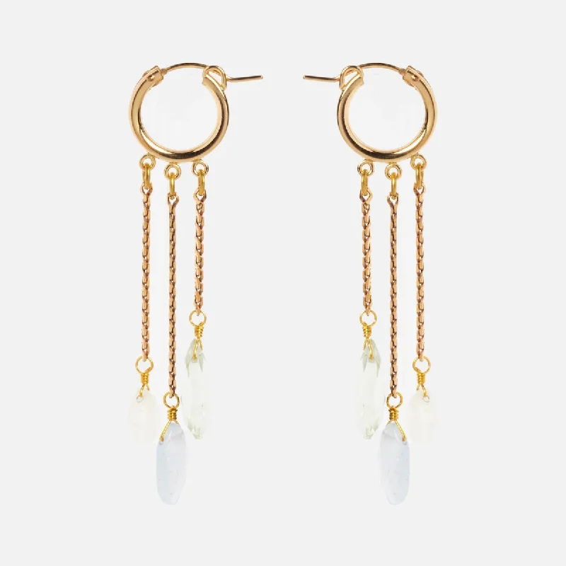 Solid hoop earrings-Nimbus Earrings