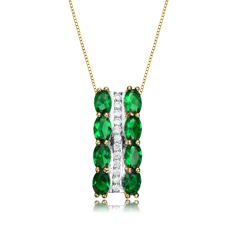 Chic art necklaces-Aurore Vertical Pendant Necklace