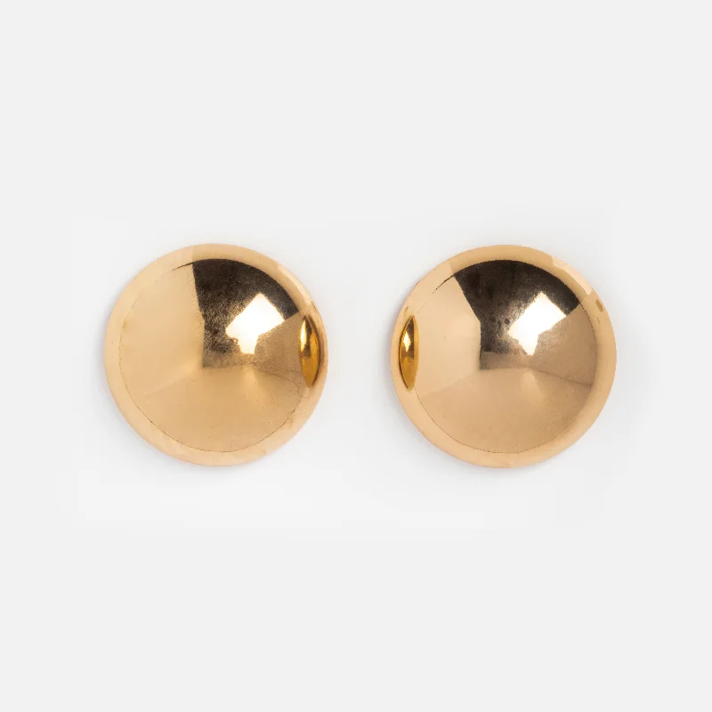 Fine bead earrings-Gold Ball Earrings