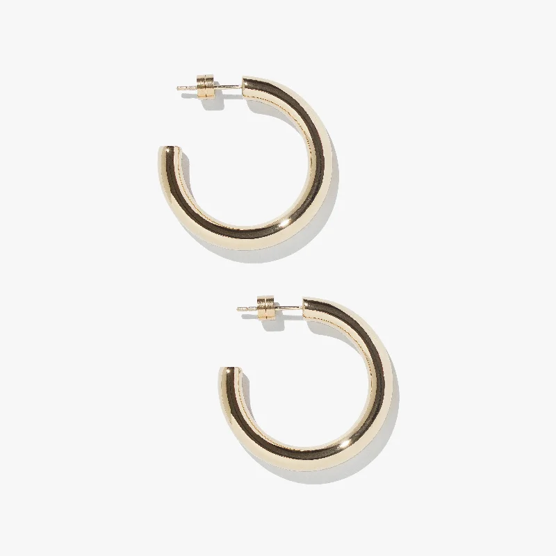 Wide hoop earrings-Timetravel Chunky Hoops - M