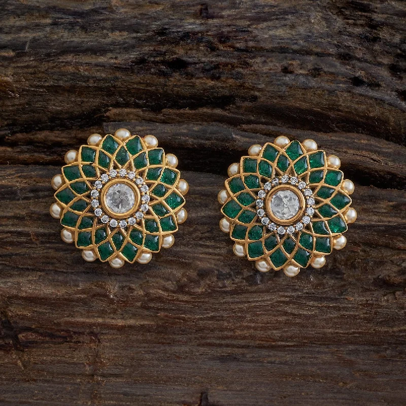 Woven thread earrings-Kundan Earring 176778