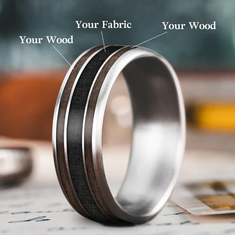 Silk cord rings-Custom Design - 3-Inlay Wide Center Ring Lk2wgVMAuBdtZaMkj4SDEiSc