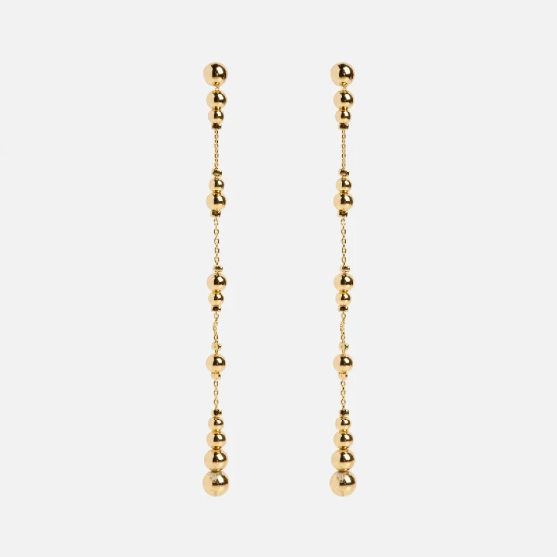 Java tile earrings-Gold Betsy Earrings