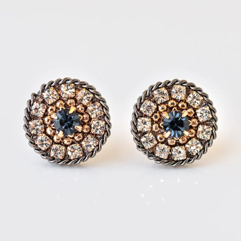 Stellar charm earrings-Odyssey Stud Earrings in Midnight