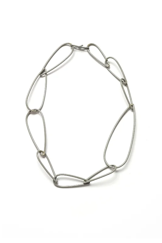 Polished bead necklaces-Modular Necklace No. 2 in Stone Grey